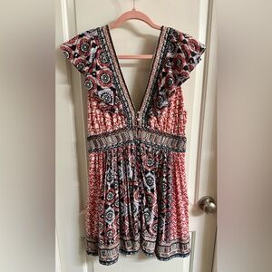 Anthropologie Ruffle-Sleeve Dress